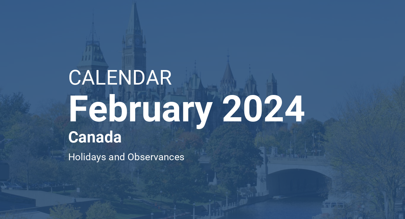 February 2024 Calendar – Canada
